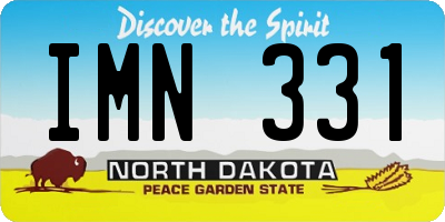 ND license plate IMN331