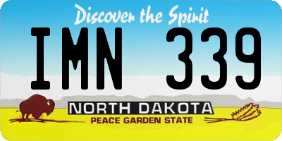 ND license plate IMN339