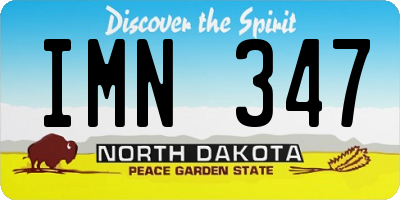 ND license plate IMN347