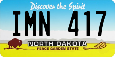 ND license plate IMN417