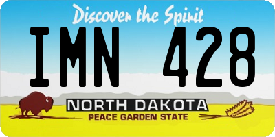ND license plate IMN428