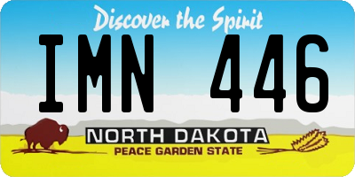 ND license plate IMN446