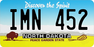 ND license plate IMN452