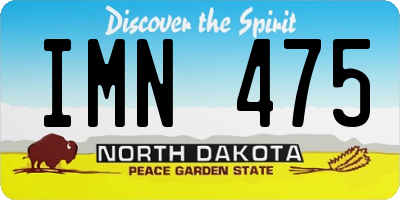 ND license plate IMN475