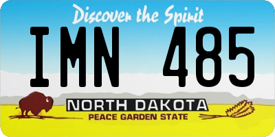 ND license plate IMN485