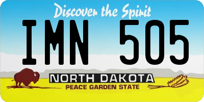 ND license plate IMN505