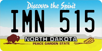 ND license plate IMN515