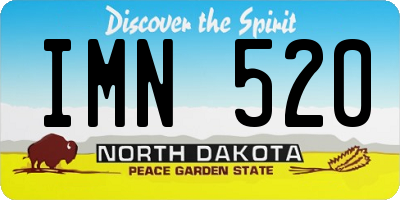 ND license plate IMN520