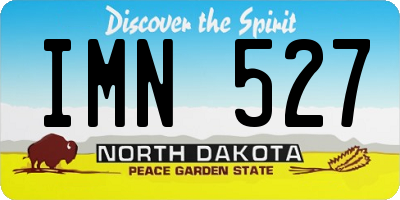 ND license plate IMN527