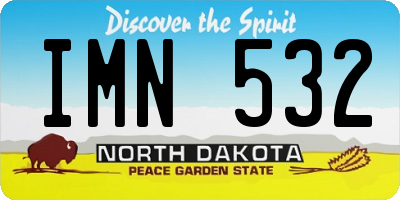 ND license plate IMN532