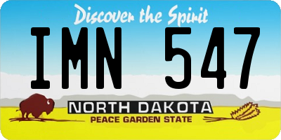ND license plate IMN547