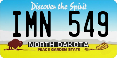 ND license plate IMN549