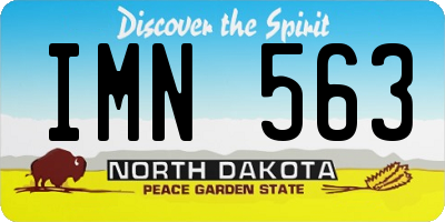 ND license plate IMN563