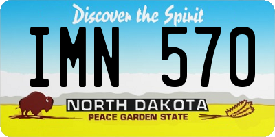 ND license plate IMN570