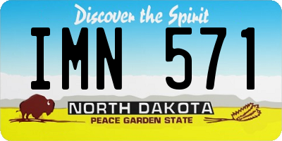 ND license plate IMN571