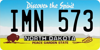 ND license plate IMN573