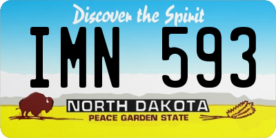 ND license plate IMN593