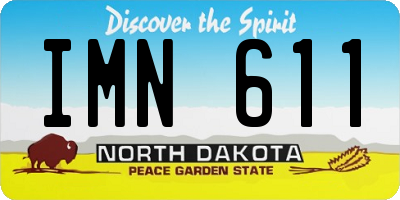 ND license plate IMN611