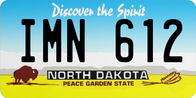 ND license plate IMN612