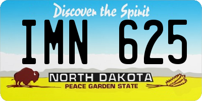 ND license plate IMN625