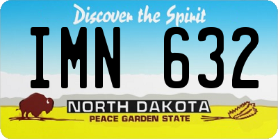ND license plate IMN632