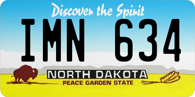 ND license plate IMN634