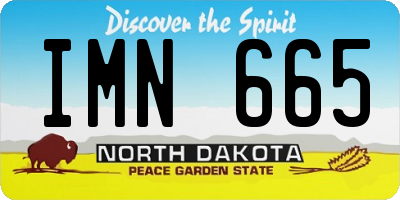 ND license plate IMN665