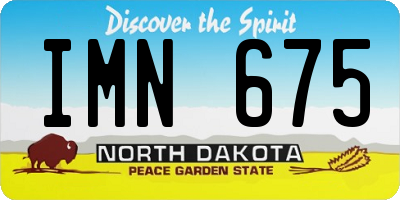 ND license plate IMN675