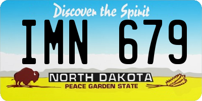 ND license plate IMN679