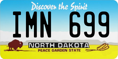 ND license plate IMN699