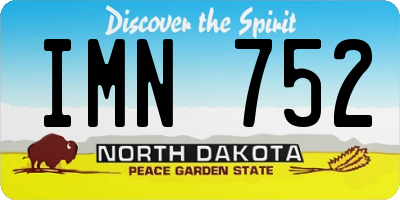 ND license plate IMN752