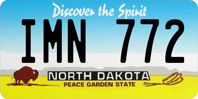 ND license plate IMN772