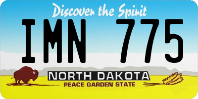 ND license plate IMN775
