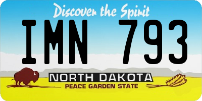 ND license plate IMN793