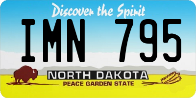 ND license plate IMN795