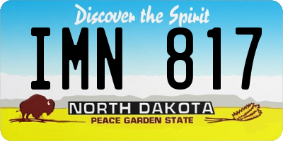 ND license plate IMN817