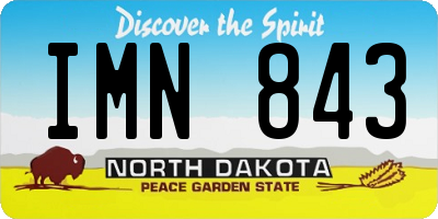 ND license plate IMN843