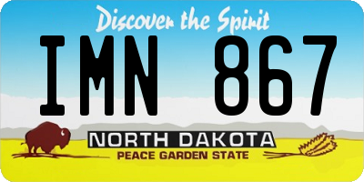 ND license plate IMN867