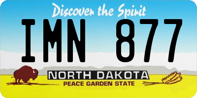 ND license plate IMN877
