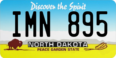 ND license plate IMN895