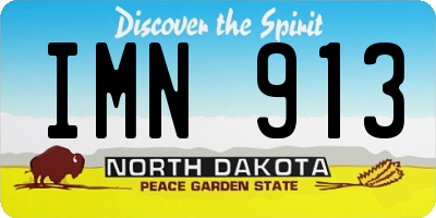 ND license plate IMN913
