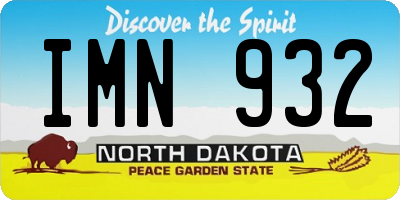 ND license plate IMN932