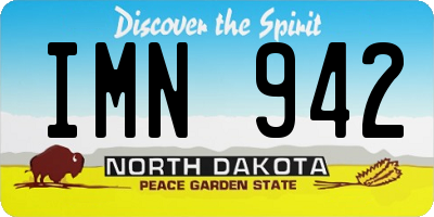 ND license plate IMN942