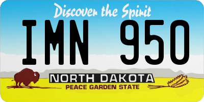 ND license plate IMN950