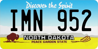 ND license plate IMN952