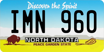 ND license plate IMN960