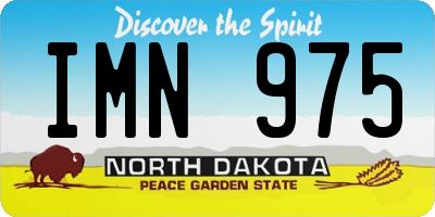 ND license plate IMN975