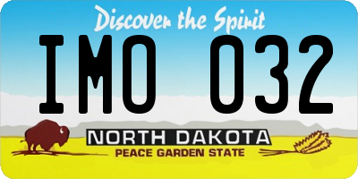 ND license plate IMO032