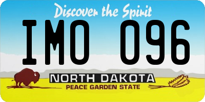 ND license plate IMO096