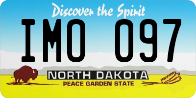 ND license plate IMO097